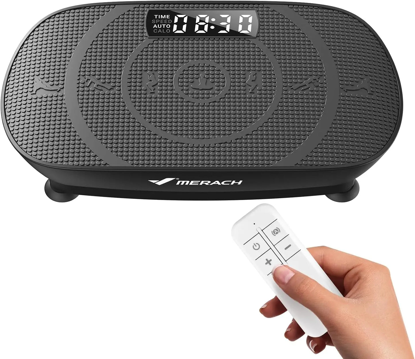 Curved Vibration Plate Exercise Machine With LED Calorie Display