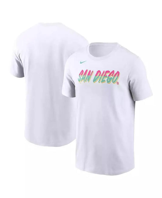 Nike | Men's White San Diego Padres City Connect Wordmark T-shirt