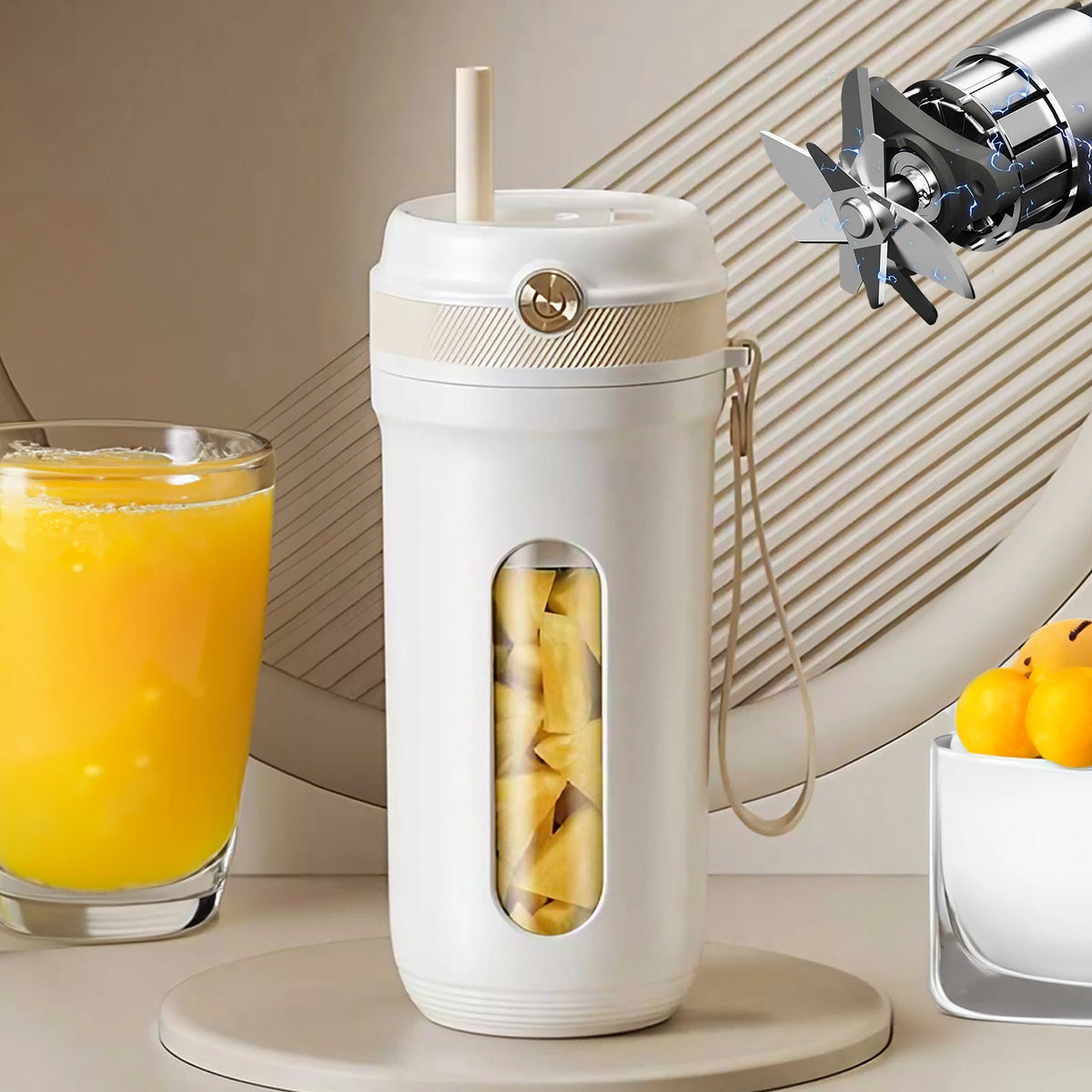STONEGO USB Rechargeable Portable Juicer Cup for Smoothies