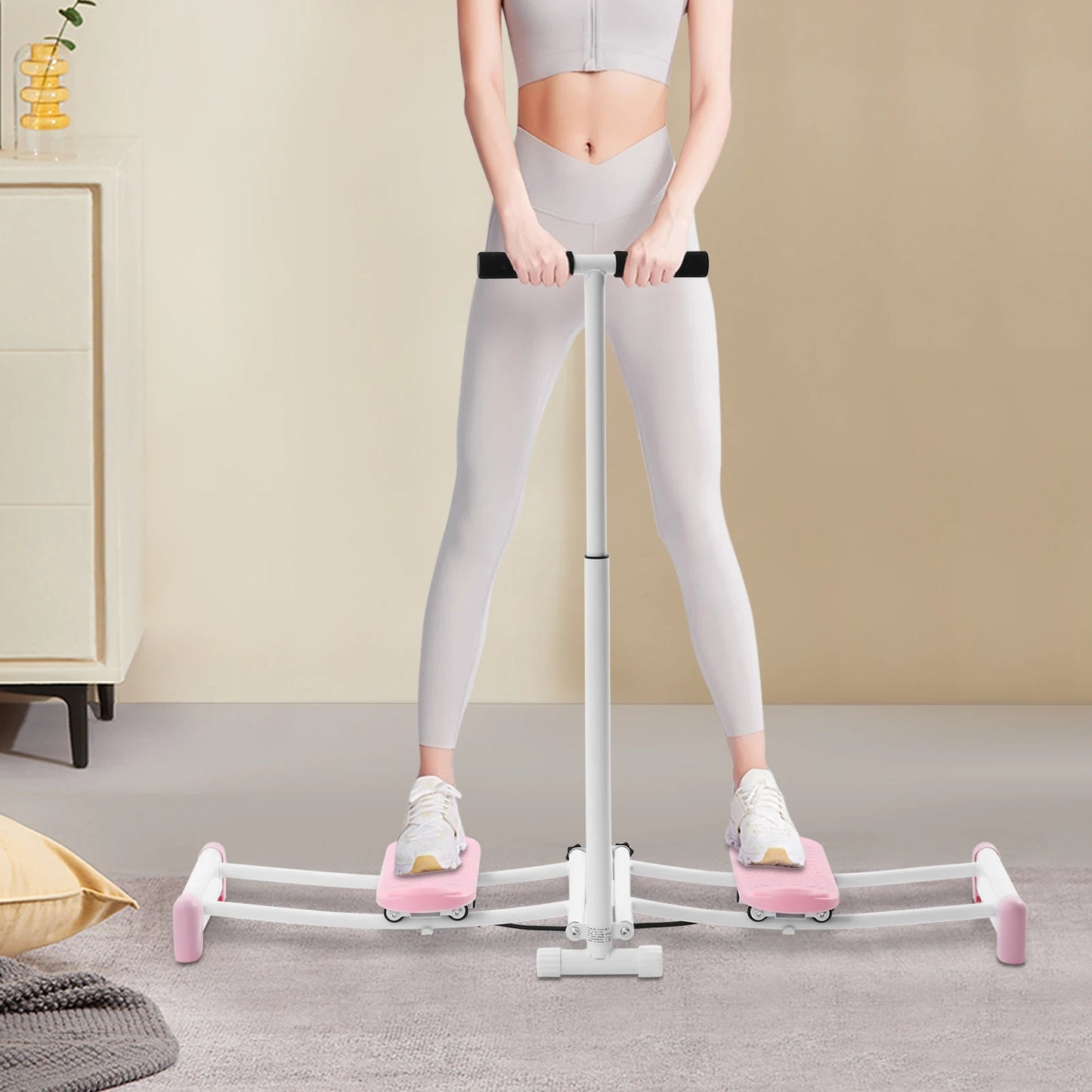 Skiing Simulator, Ski Simulator, Pelvic Floor Muscle Trainer, Leg Master Fitness Machine, Glutes Thighs Strengthening Equipment, Home Exercise Device for Buttocks Lift, Muscle Shaping, Stability, Suitable for All Ages, Easy D
