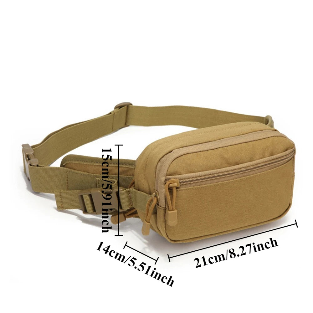 Outdoor MOLLE Tactical Waist Bag Nylon Multisport For Hiking And More
