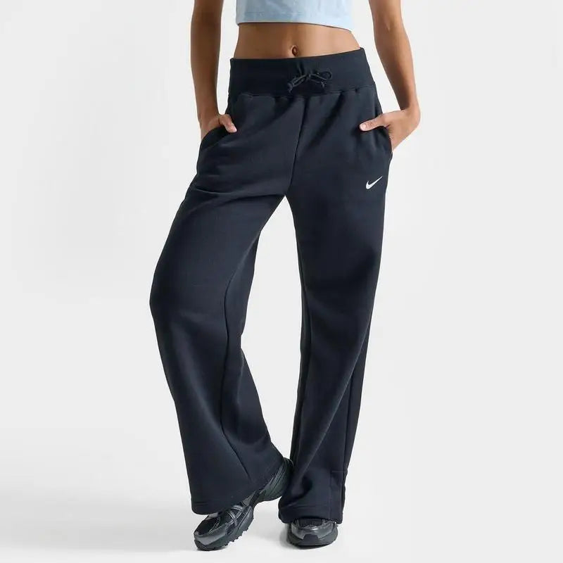 Nike Women's High-Waisted Wide-Leg Breathable Sweatpants for Yoga Fitness Outdoor Casual Sports Wear