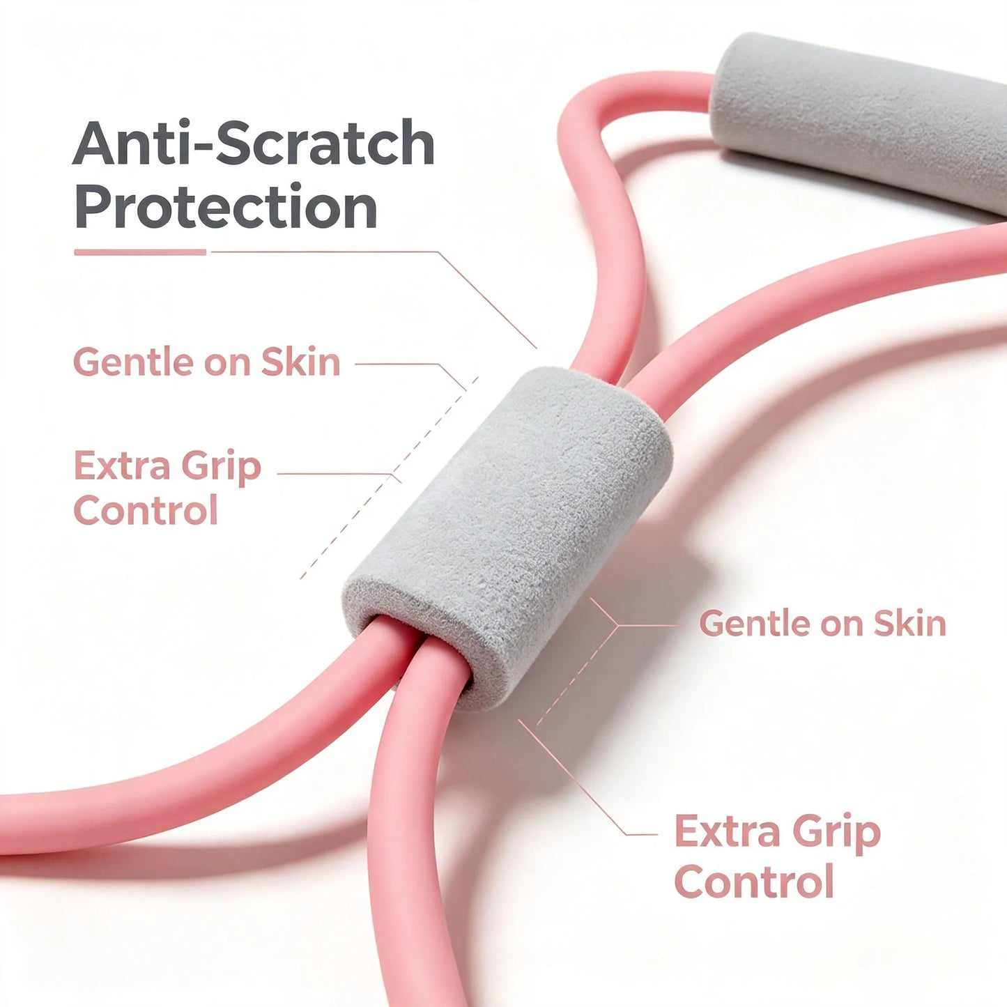 Posture Correction Hunchback Relief Back Toning Shoulder Opening Body Shaping Figure 8 Resistance Band, Soft Non-Slip Grip Durable High-Elastic Band for Home Gym Yoga Office Stretching, for Women Men Beginners Back Stretcher
