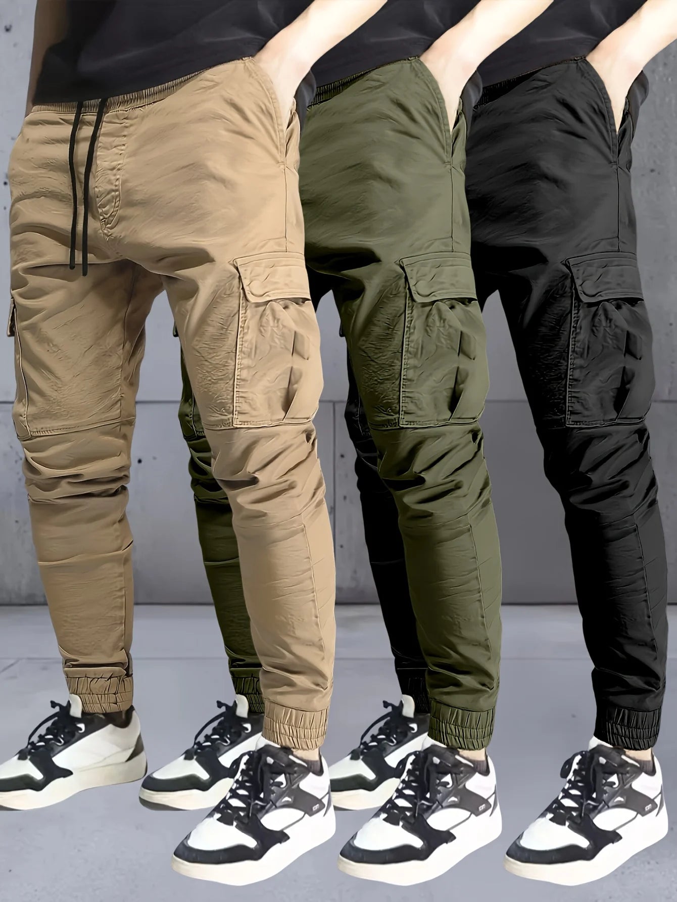 Winthunder Mens Regular Fit Pants Set Three Piece Collection