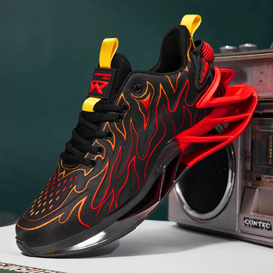 Men Sport Shoes Lace Up Breathable Casual Trainers For Men
