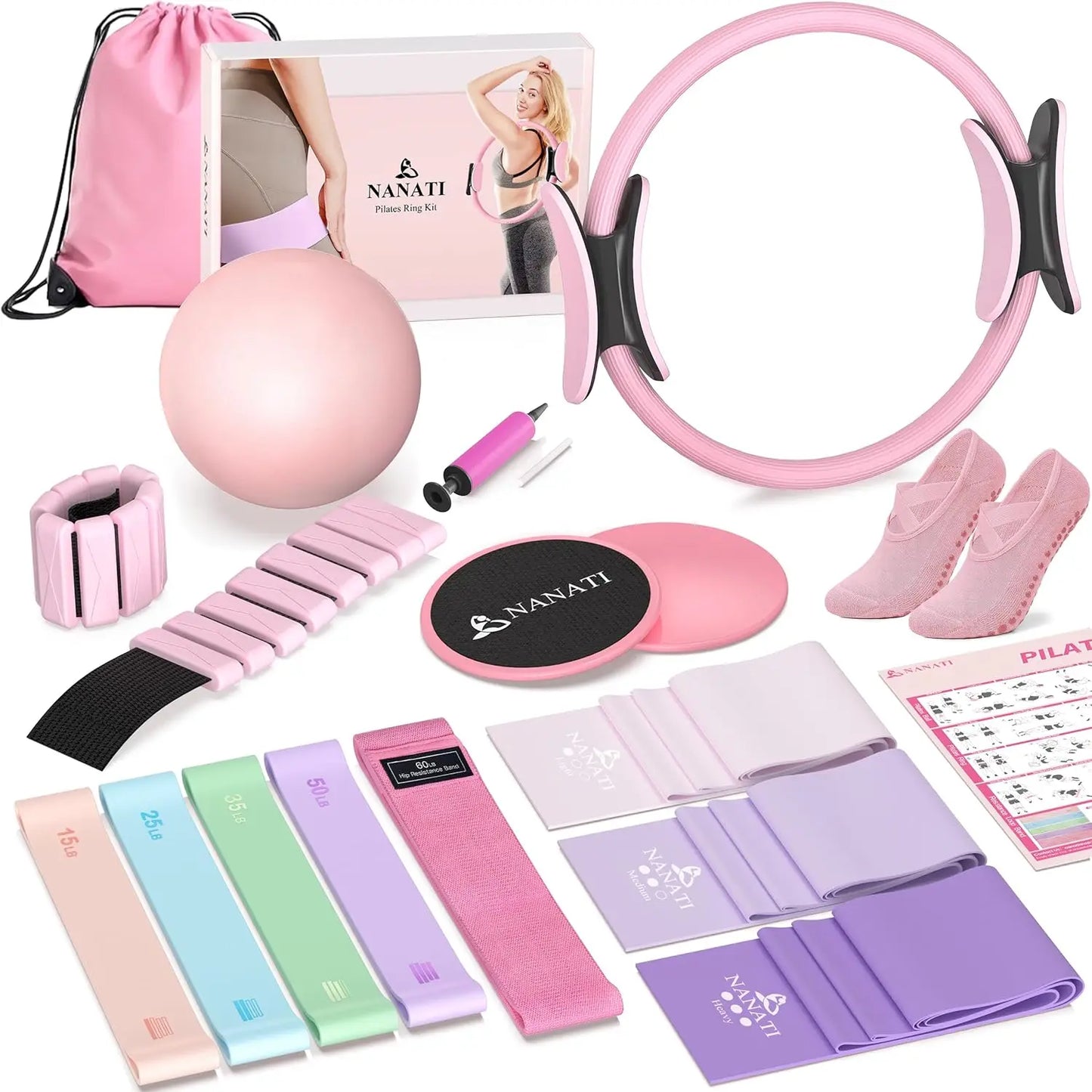 Pilates Kit, Home Pilates Workout Kit for Women