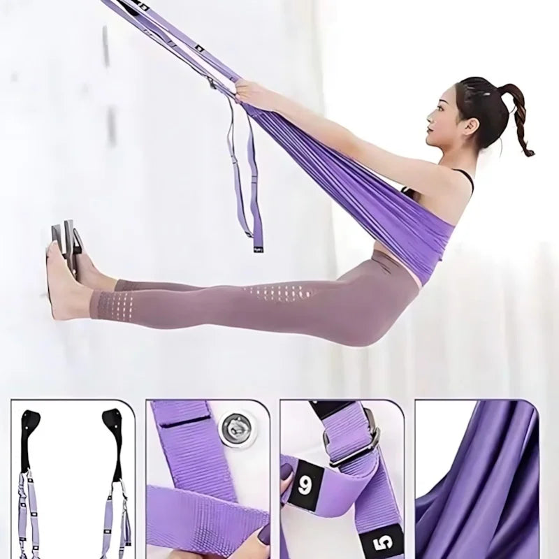 Advanced Purple Aerial Yoga Rope - Professional Home Yoga Assistant, Luxury Fitness Gear, Single Piece