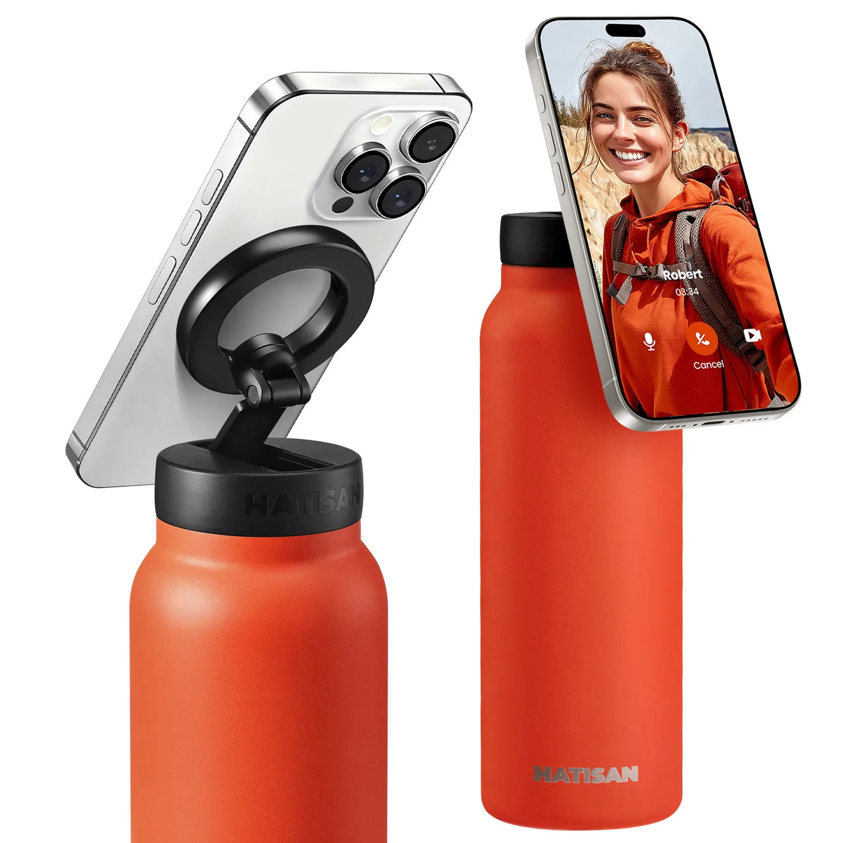 HATISAN Stainless Steel Insulated Vacuum Flask for Coffee and Water