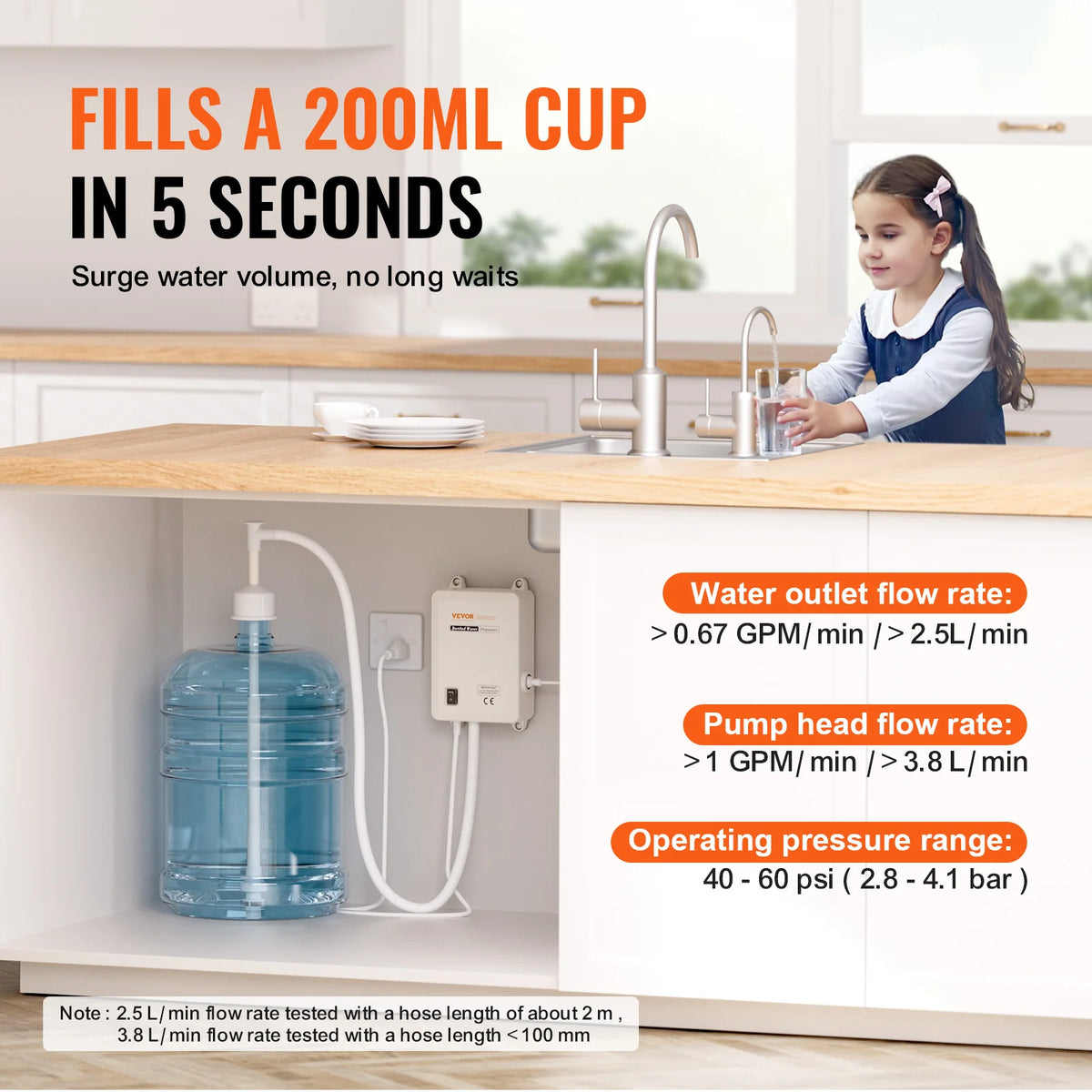 SucceBuy Automatic Bottled Water Dispenser Pump System for Home Use