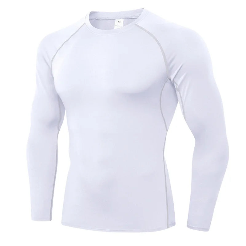Breathable Polyester Long Sleeve Compression Shirt For Workout