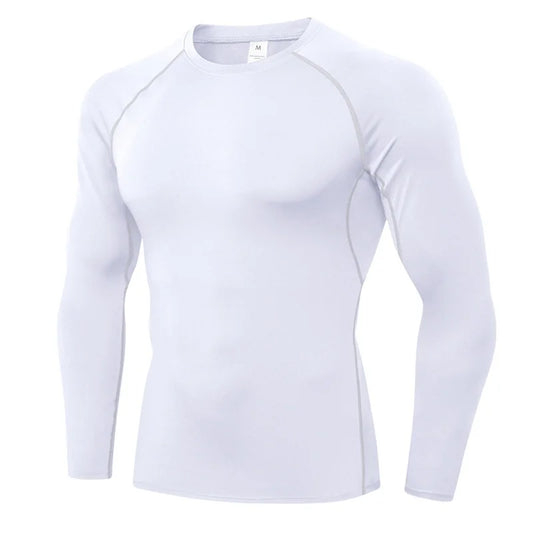 Breathable Polyester Long Sleeve Compression Shirt For Workout