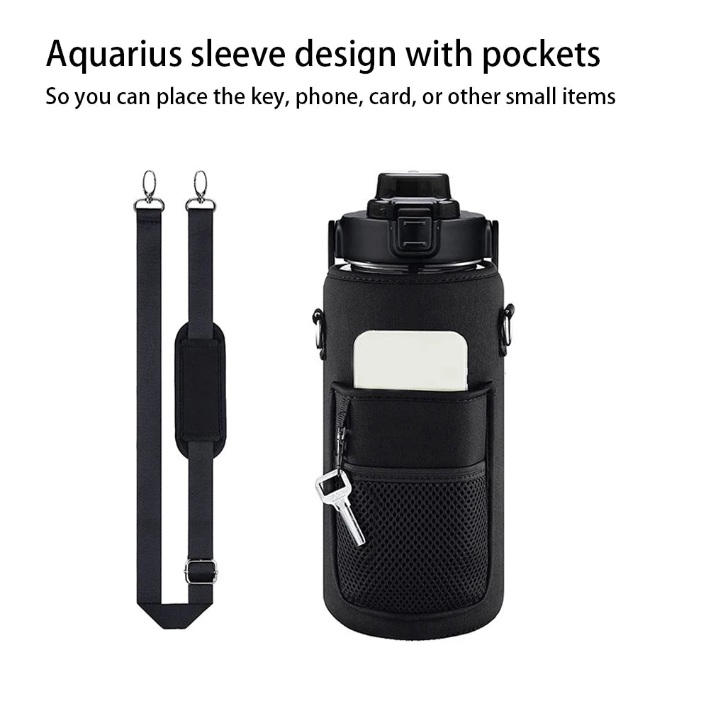 Universal Insulated Flask Sleeve With Phone Holder