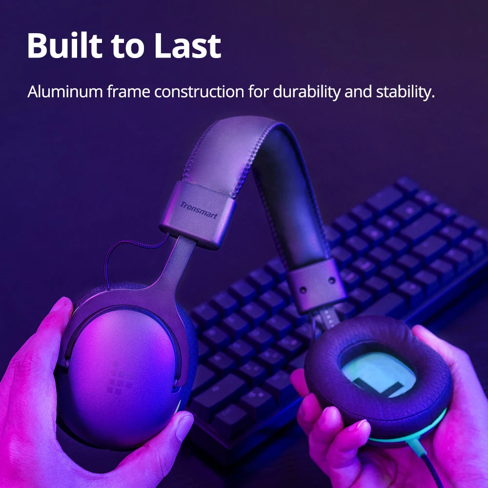 Tronsmart G10 Multiplatform Wired Over-the-Ear Gaming Headset for PC, PS5, PS4, Xbox Series X|S, Xbox One, Nintendo Switch, Mobile