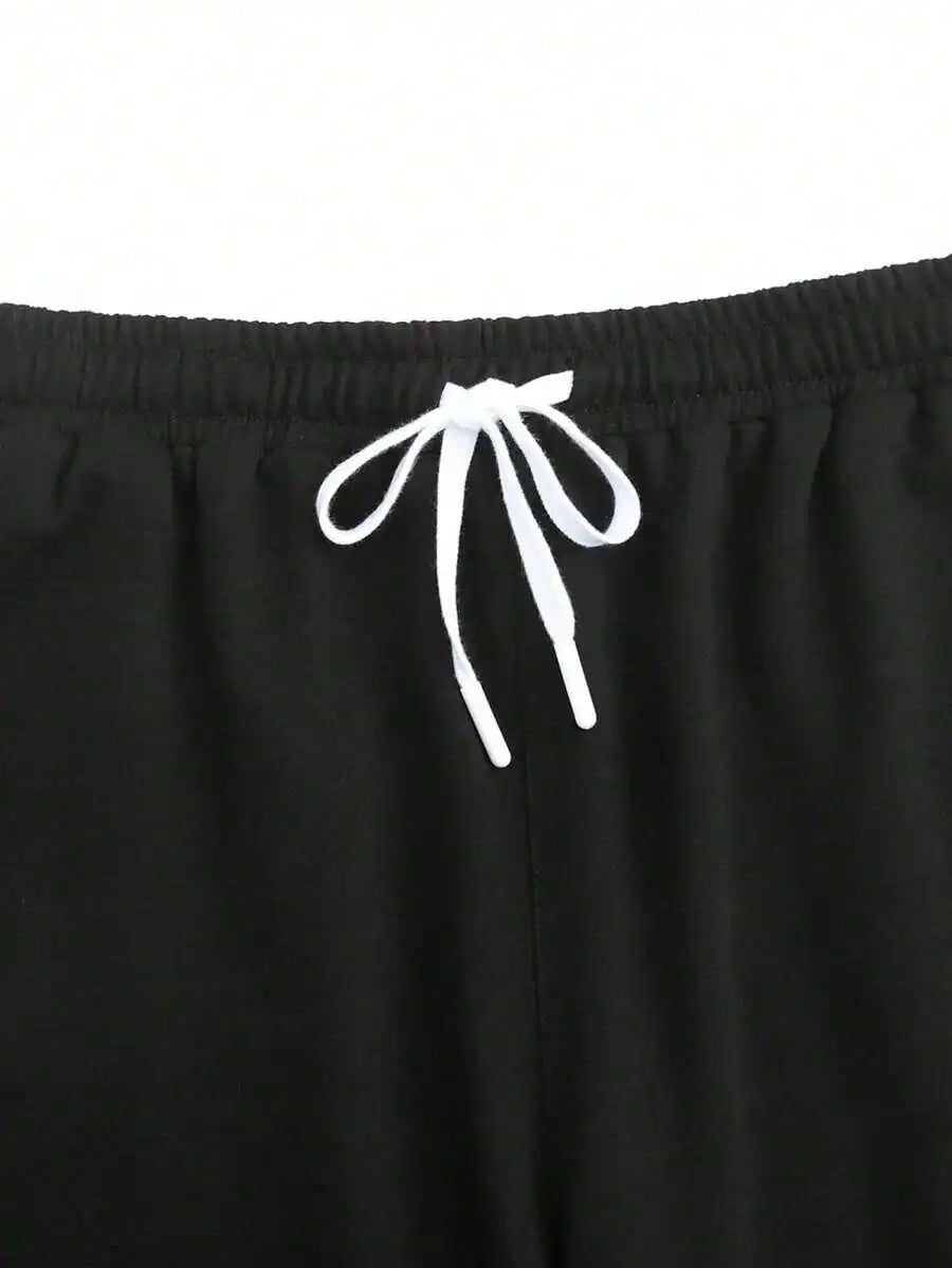 Men's 2-Piece Basketball Print Tee And Shorts Casual Set