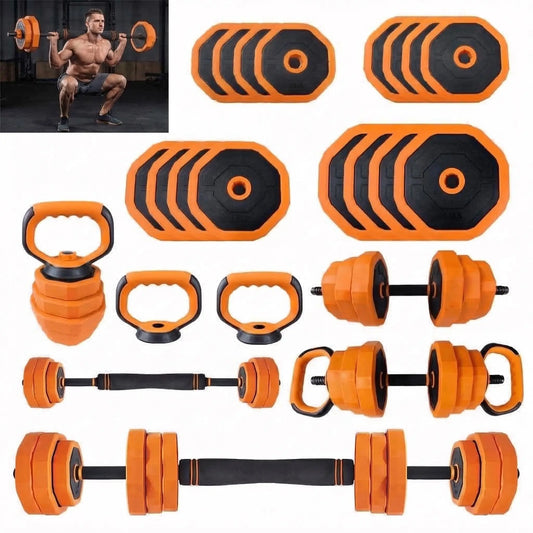 Adjustable Dumbbells, 44lbs Free Weight Set with Connector,4 In1 Dumbbells Set Used As Barbell,Kettlebells,Push Up Stand for Home Gym