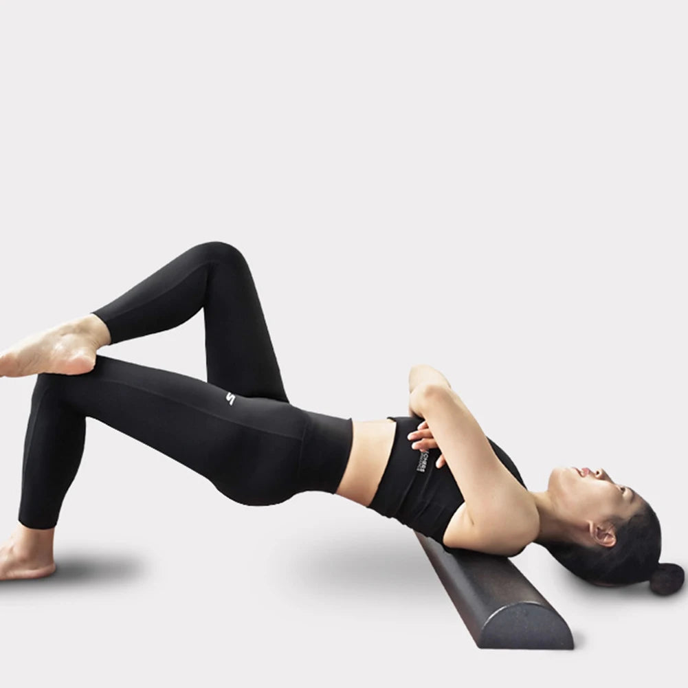 MOJOYCE Half Round Foam Roller For Muscle Massage And Recovery