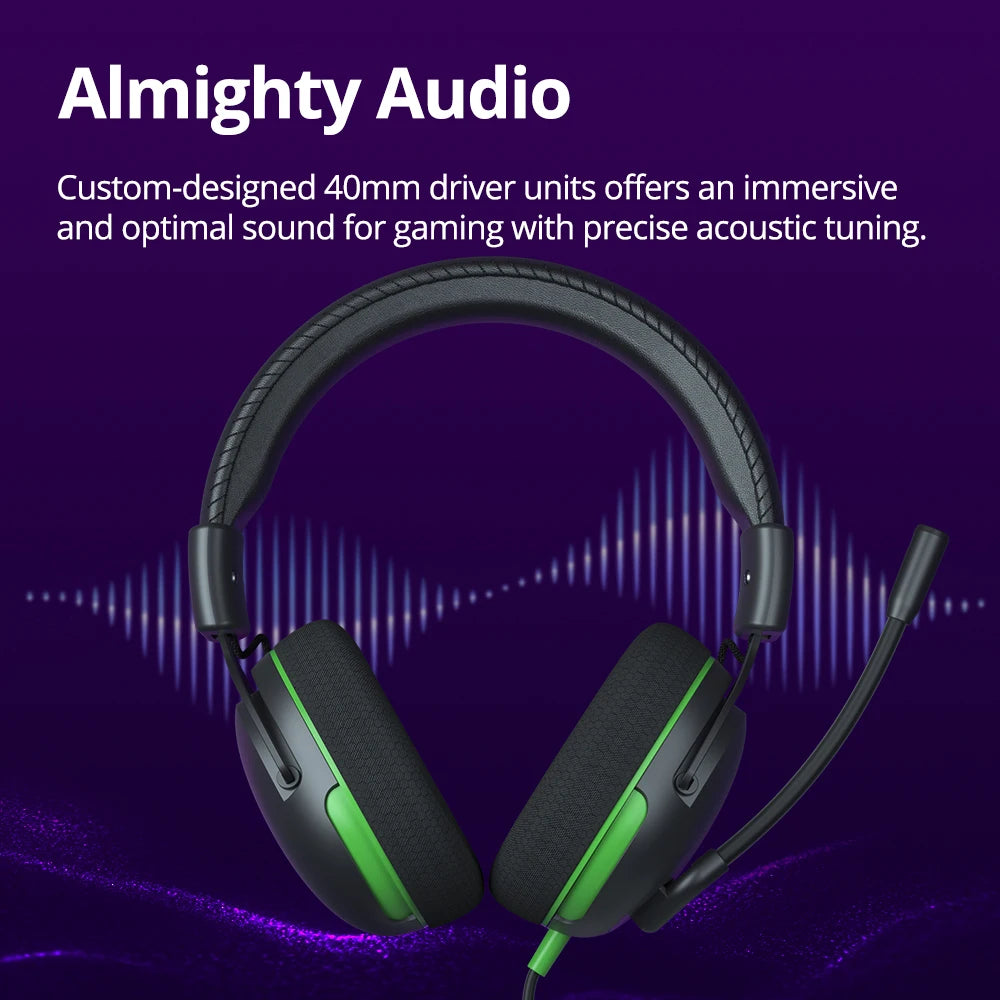 Tronsmart G10 Multiplatform Wired Over-the-Ear Gaming Headset for PC, PS5, PS4, Xbox Series X|S, Xbox One, Nintendo Switch, Mobile