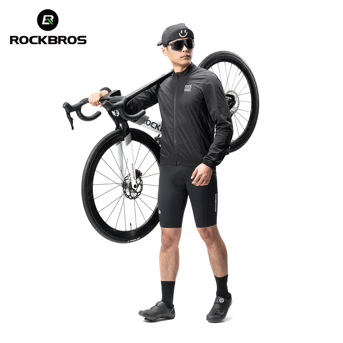 ROCKBROS Mens Lightweight Breathable Windproof Cycling Jacket