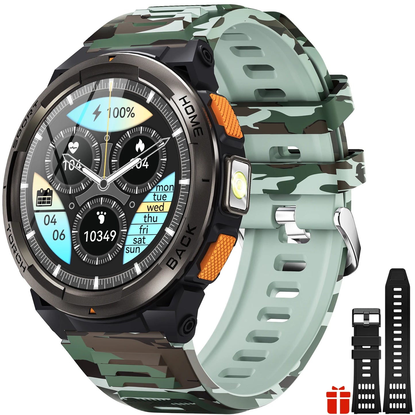 EIGIIS KE5 Smart Watch With Compass And Altitude Barometer Waterproof