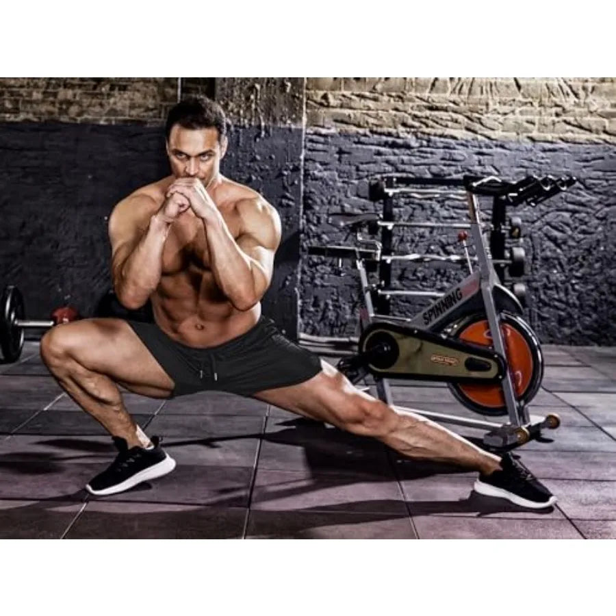 Men's Two Pack Quick Dry Athletic Running Shorts With Pockets