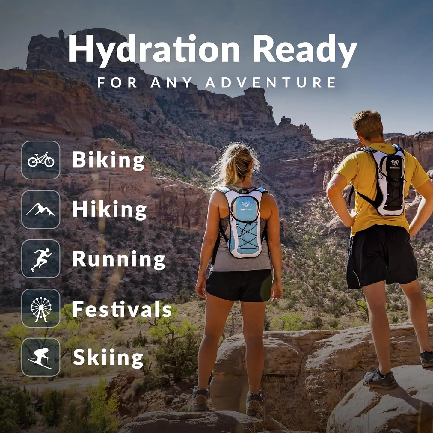Water Buffalo Hydration Backpack For Hiking And Running