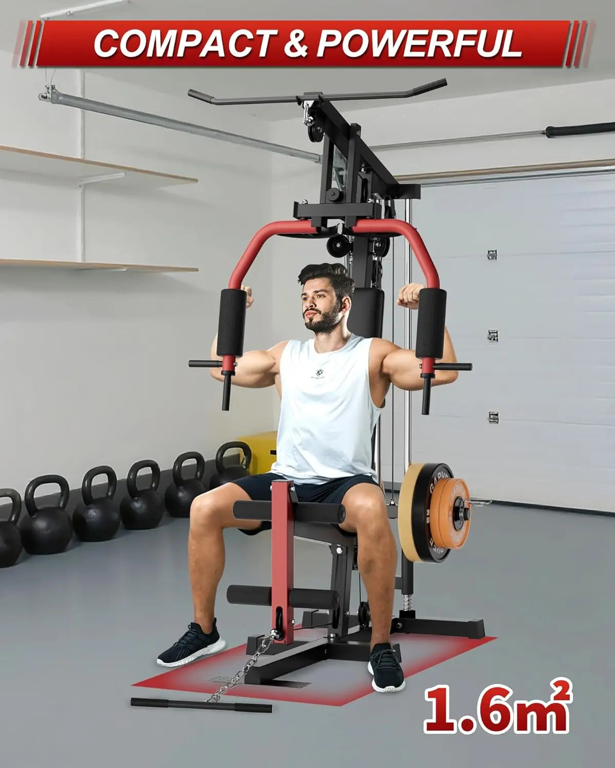 HiMISS All In One Home Gym Machine Full Body Strength