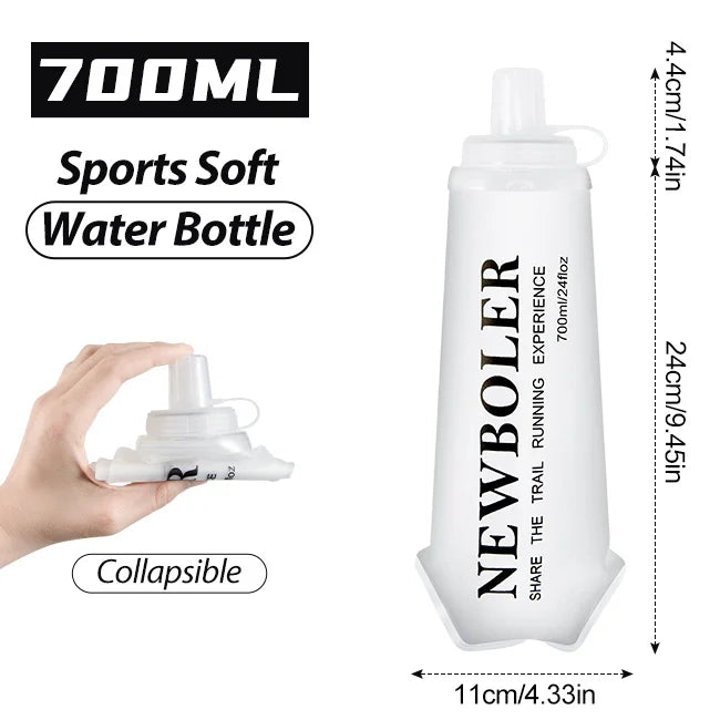 Sports Water Bottles BPA-Free Collapsible Soft Flask Running Camping Hiking Hydro Flask Soft Water Bottle for Hydration