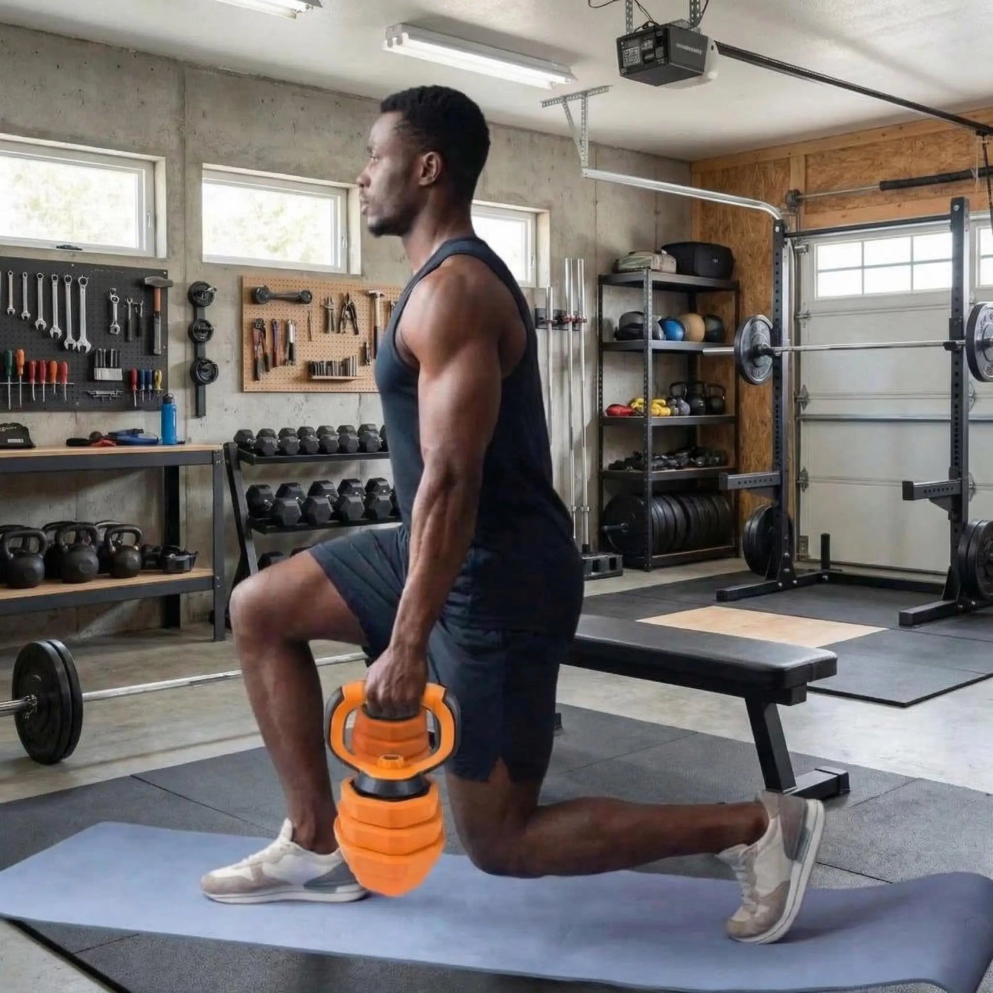 Adjustable Dumbbells, 44lbs Free Weight Set with Connector,4 In1 Dumbbells Set Used As Barbell,Kettlebells,Push Up Stand for Home Gym