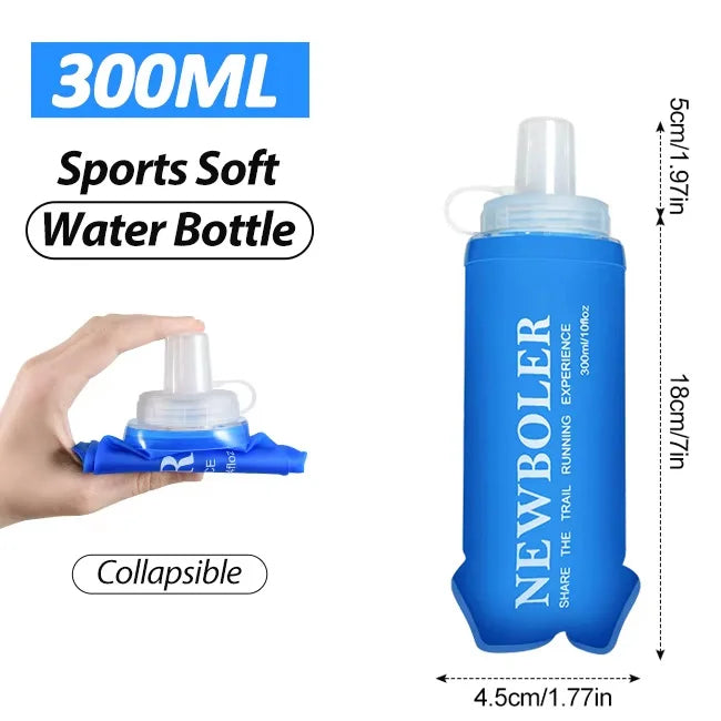 Sports Water Bottles BPA-Free Collapsible Soft Flask Running Camping Hiking Hydro Flask Soft Water Bottle for Hydration