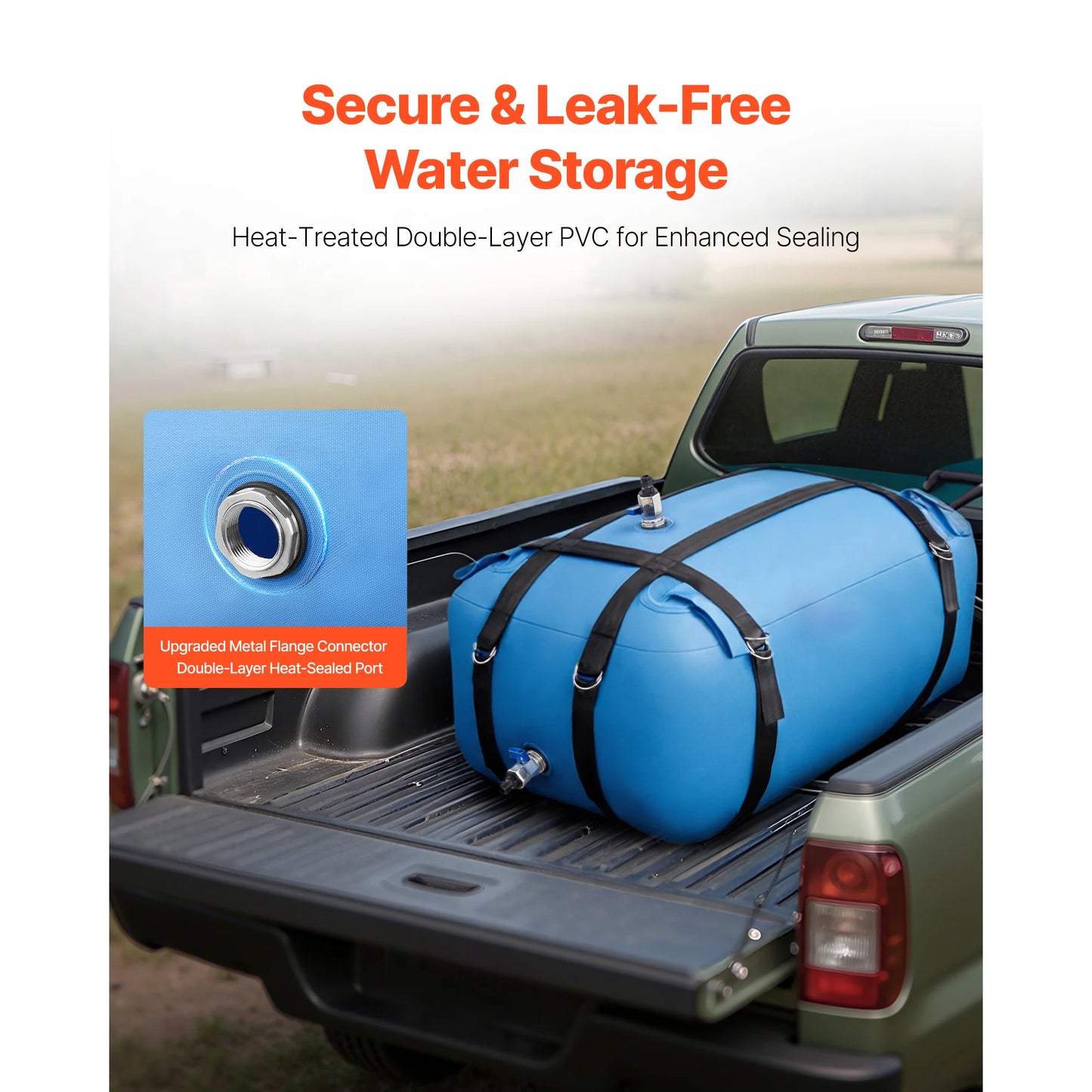 SucceBuy Water Storage Bladder TPU Collapsible Bag For Outdoors