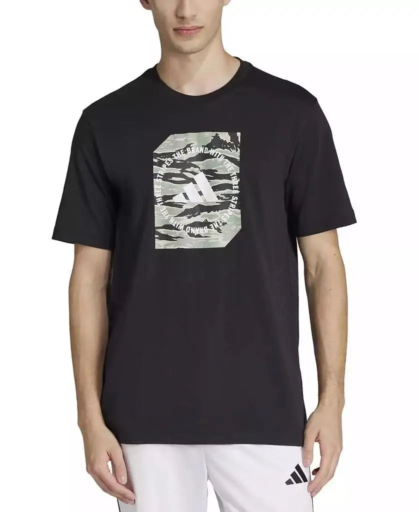 Adidas Men's Camouflage Running T Shirt for Athletes