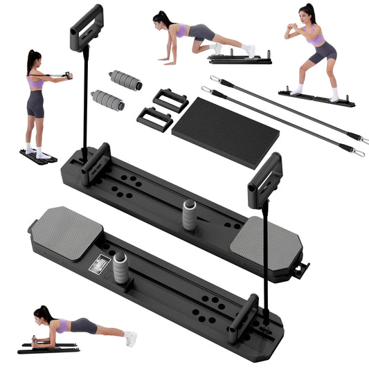 Portable Pilates Board Ski Balance Board With Reps Timer Display