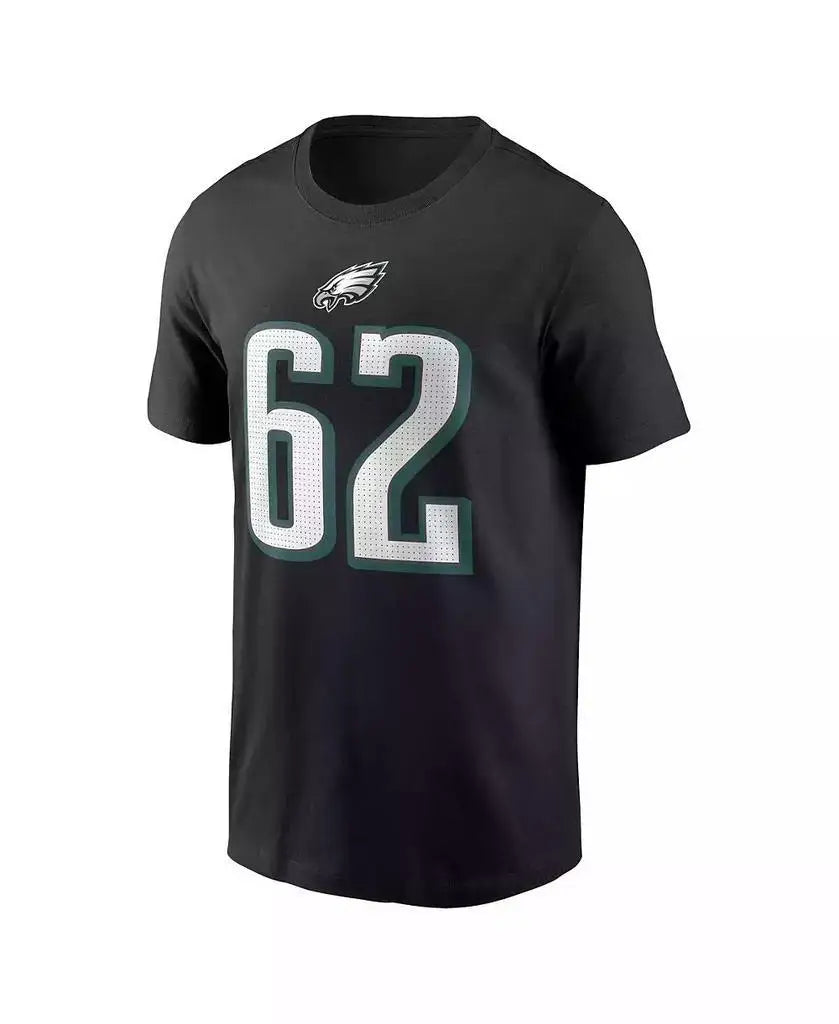 Nike Men's Philadelphia Eagles Running T-Shirt Black 100% Cotton Comfort Sports Tee for Fans & Athletes