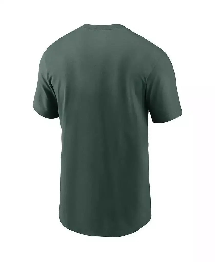 Nike Men's Green Bay Packers Team Colors Running T-Shirt Standard Fit for Fitness Enthusiasts