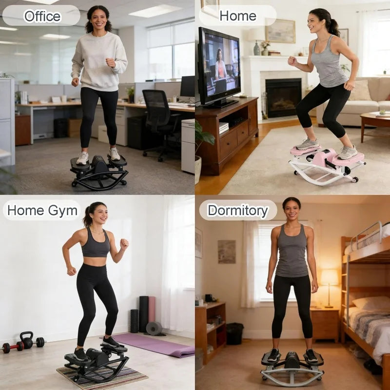 LUSQI Rock Stepper Silent Portable Exercise Machine For Home Gym