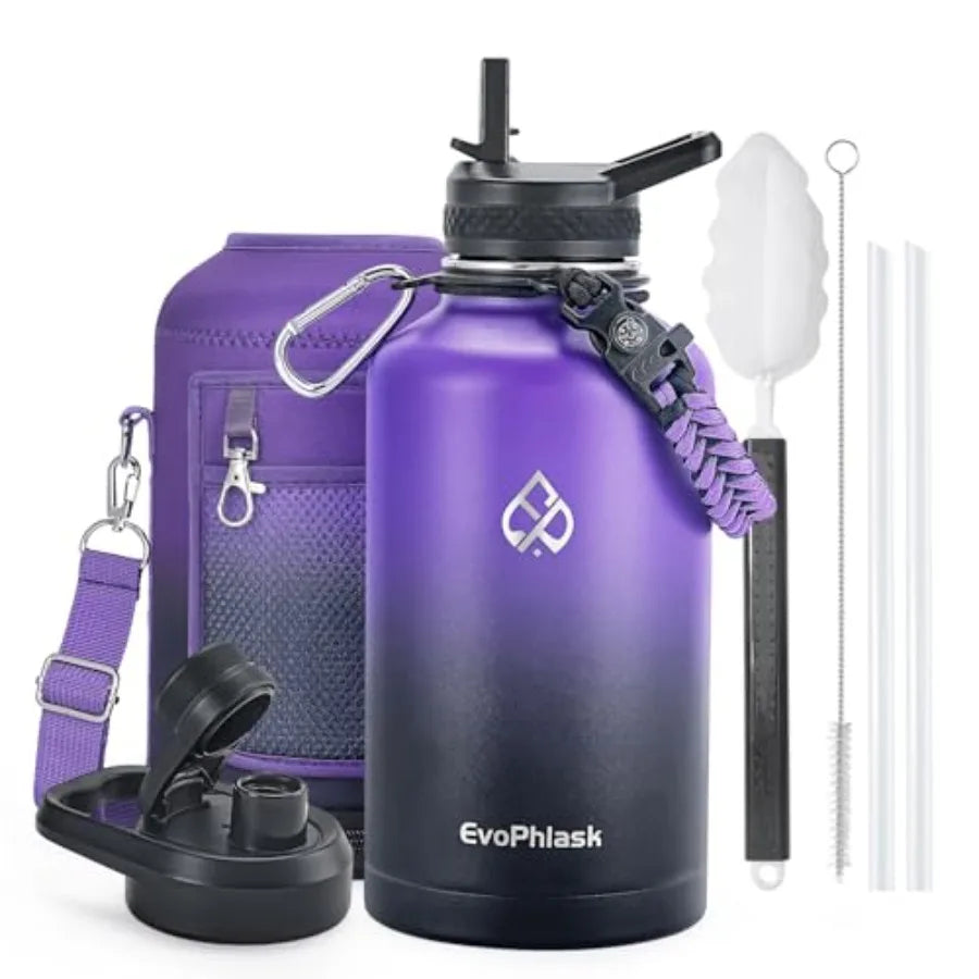 Vacuum Insulated Stainless Steel Water Bottle For Travel And Sports