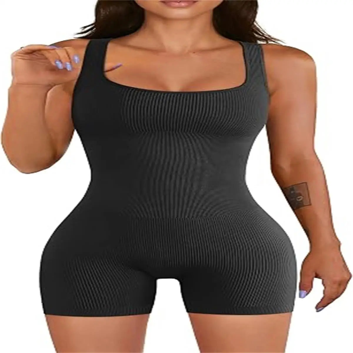 Women's Seamless Backless Halter Jumpsuit With Quick Dry Breathable Fabric
