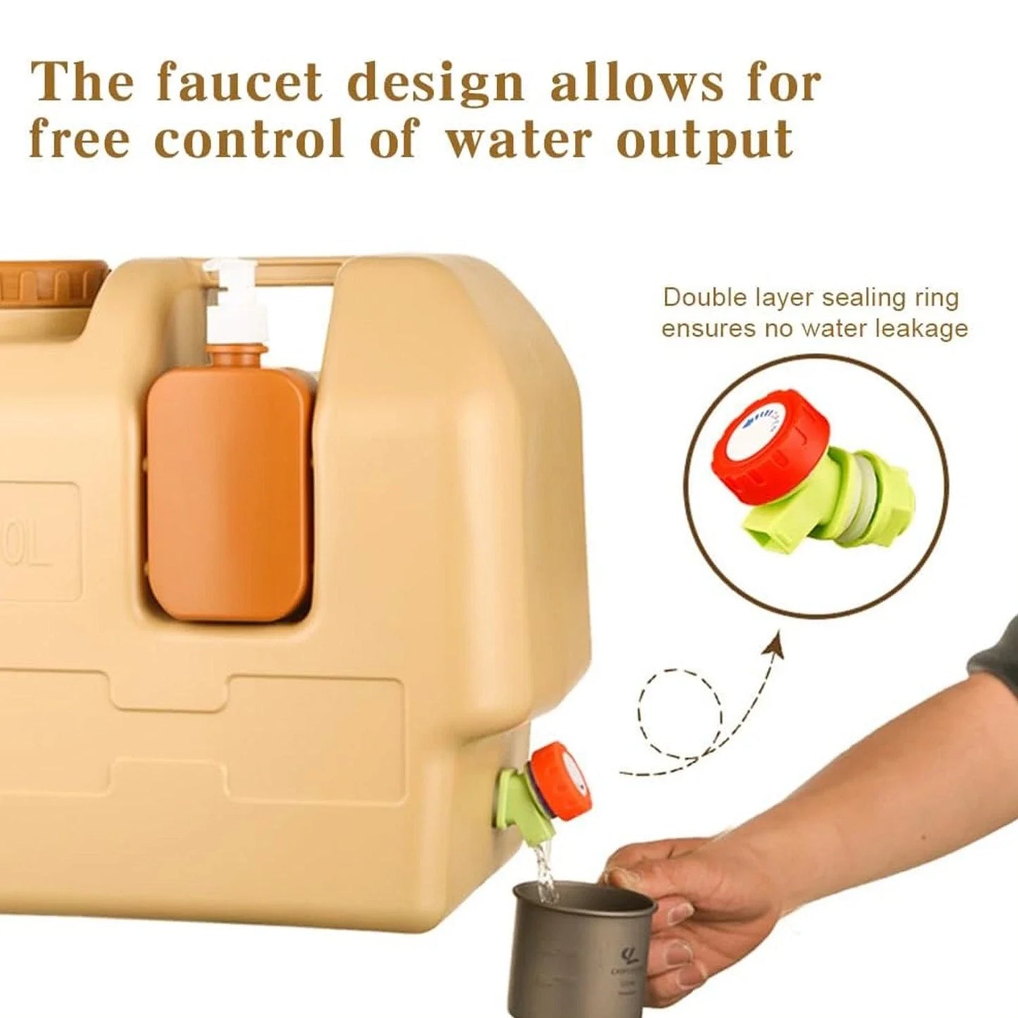 Emergency Water Container Portable Camping Water Bag With Spigot