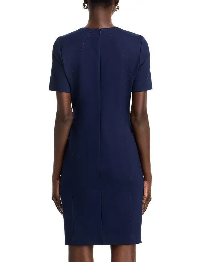 T Tahari Judianne Women's Short Sleeve Fitted Sheath Tennis Dress Sportswear Exclusive for Women