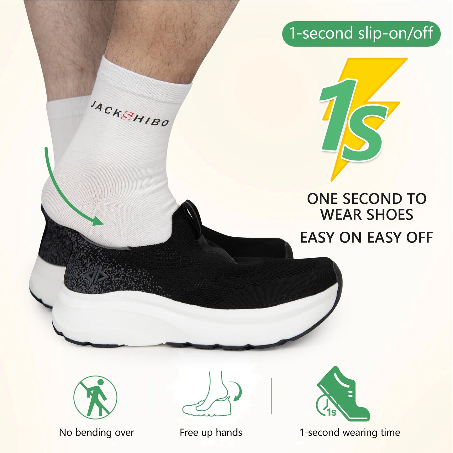 Men's Slip-On Walking Shoes With Arch Support Cushioned Zero Drop