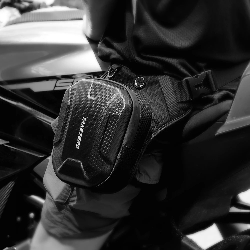 APWIKOGER Motorcycle Leg Side Bag Waterproof Travel Fanny Pack