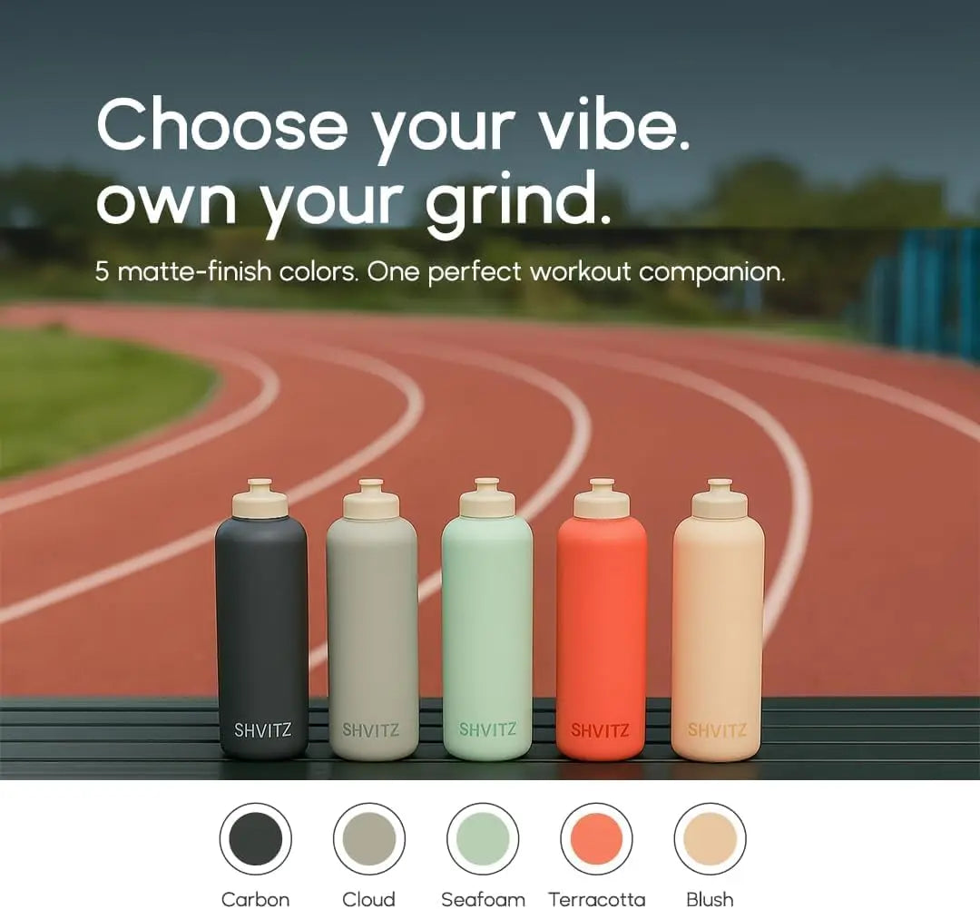 24oz Sports Water Bottle - Soft-Touch Squeeze Body, One-Hand Spout, Lightweight & Leak-Proof - BPA-Free Hydration Bottle for Gym