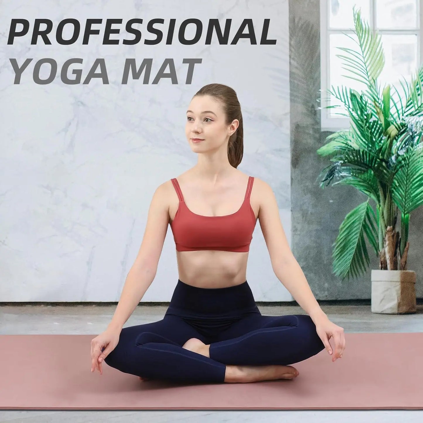 Extra Thick Yoga Mat TPE Anti-Slip for Fitness and Travel