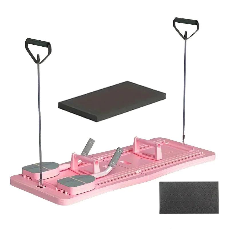 Multifunctional Pilates Reformer Set With Abdominal Exercise Board