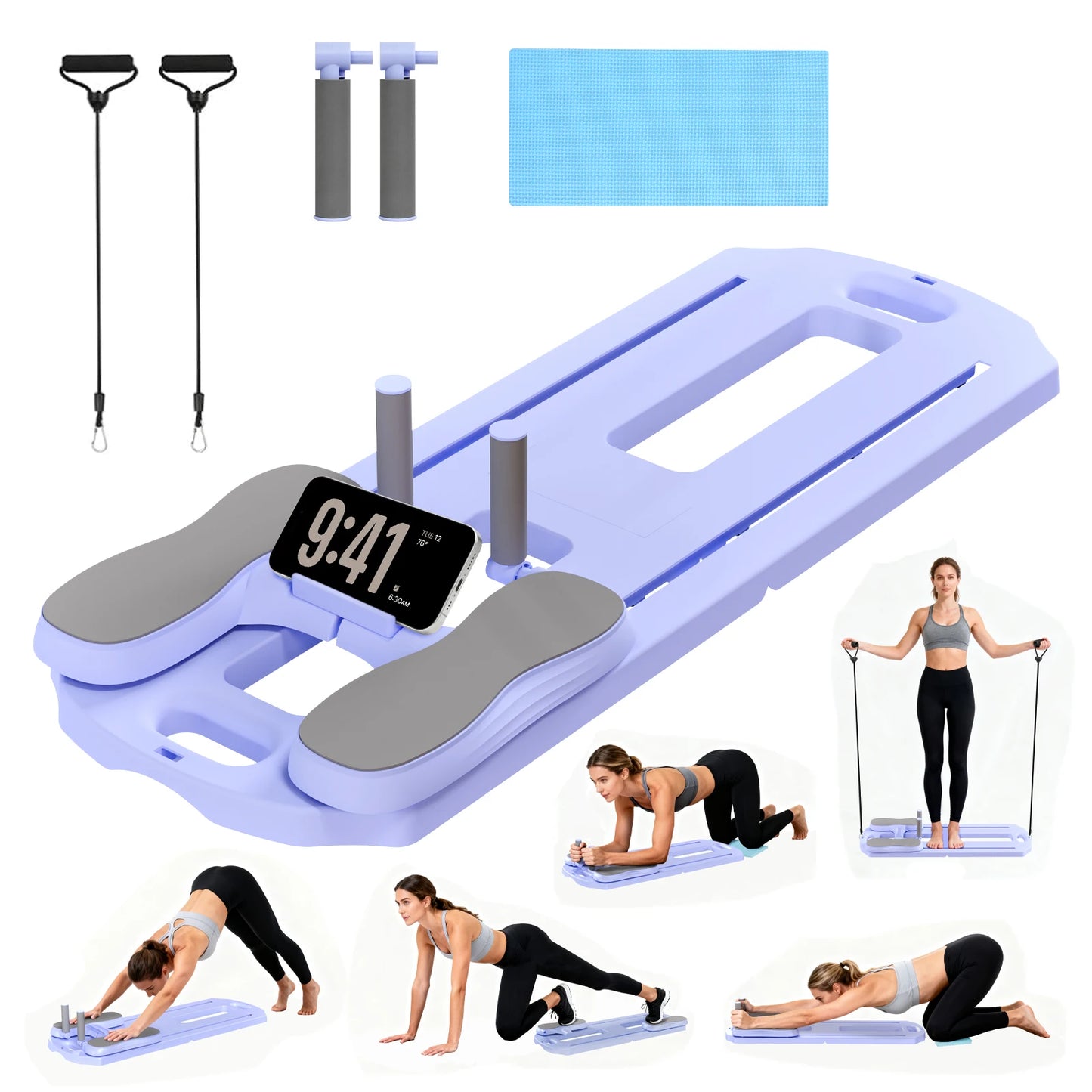Foldable 5 In 1 Pilates Board For Home Core Training