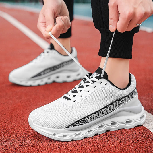 2026 New men shoes Couple Mesh Sneakers Breathable Sports Casual Shoes with Anti-Slip and Cushioning Features, Lightweight Running Shoes