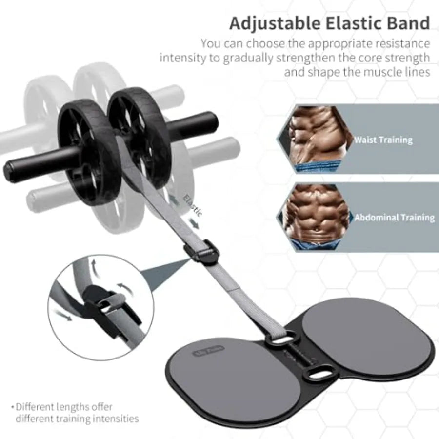 Ab Roller Wheel With Adjustable Resistance For Abs Core Workout