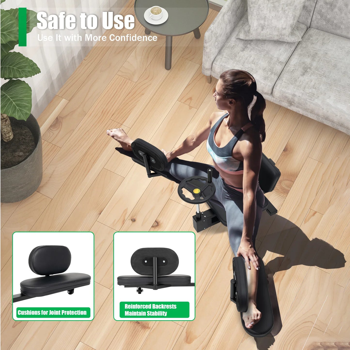 Stretching Equipment, Horse Stretching Trainer, Home Flexibility Machine, 180 Degree Splits Leg Stretcher, Horizontal Cross-Shaped Trainer for Yoga Dance Gymnastics, Adjustable Gentle Stretch, Muscle Relax, Injury Prevention