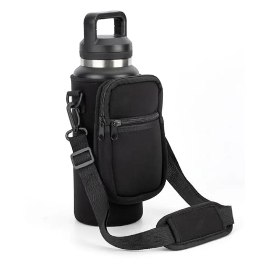 Water Bottle Carrier Bag For Rambler With Adjustable Strap