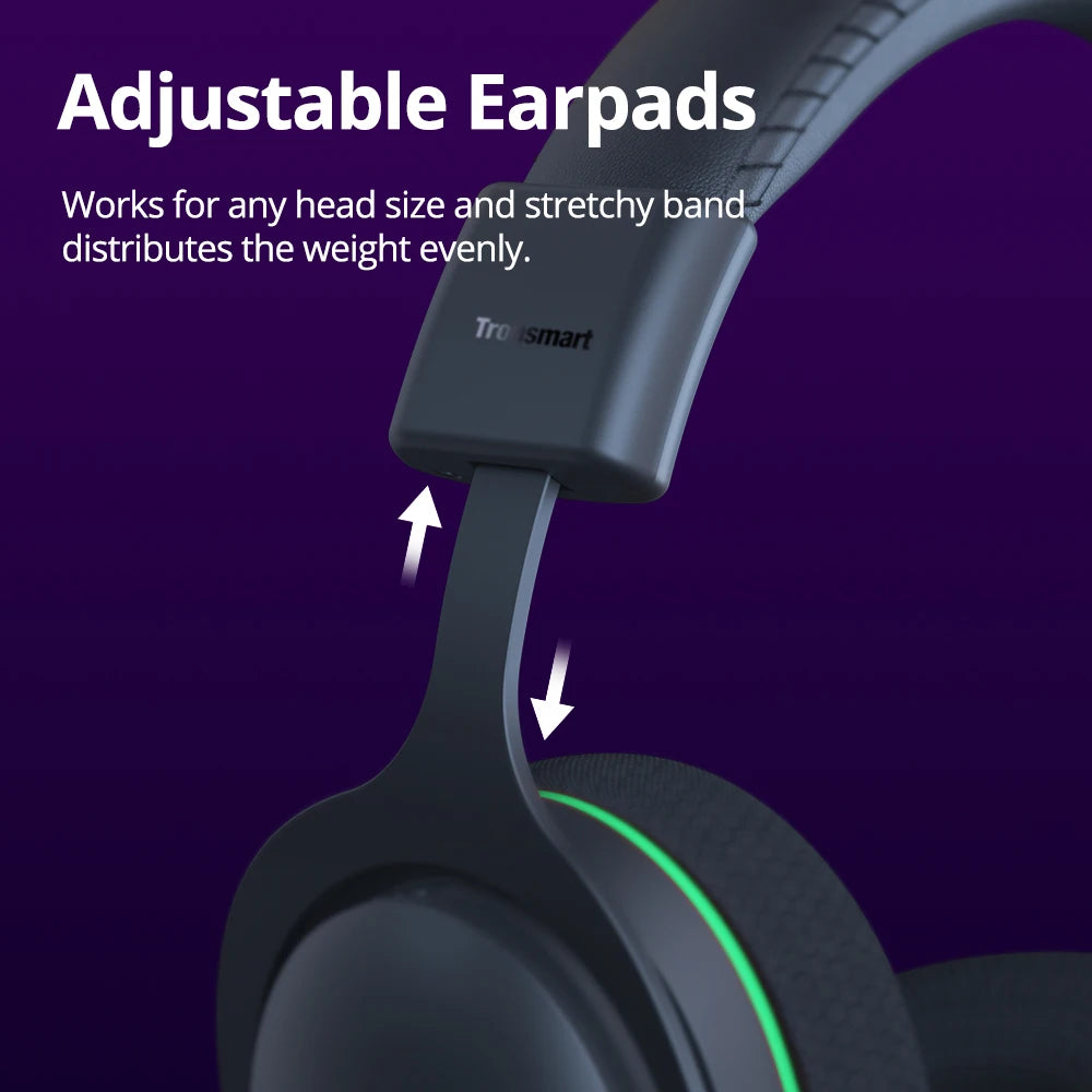 Tronsmart G10 Multiplatform Wired Over-the-Ear Gaming Headset for PC, PS5, PS4, Xbox Series X|S, Xbox One, Nintendo Switch, Mobile
